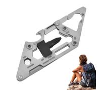 Mosquetón multifunción, clips de utilidad de acero inoxidable, mosquetón resistente, para supervivencia, camping, escalada, viajes diarios por carretera