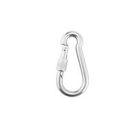 Mosquetón multifuncional de acero inoxidable 304 con resorte y eslabón rápido - Cierre de cadena con grillete y anillo de bloqueo(With Band M6,1 PCS)