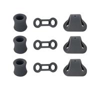Mosquetón para fijación de cuerda, mosquetón de escalada, clips de seguridad de aluminio, 10 cm, anillos ligeros con cierre rápido, juego de topes para montañismo, rappel, cuevas al aire libre