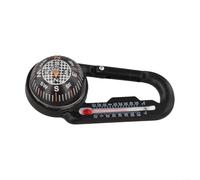 Mosquetón para uso al aire libre con brújula con termómetro integrado, perfecto para senderismo, camping y exploración (E)