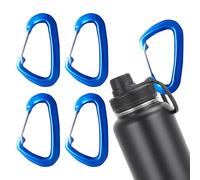 Mosquetón Pequeño | 5 Unidades de Mosquetón con Hebilla en Forma de D,Hebilla En D Multiusos | para Escalada, Mochila, Bolso, Camping, Gimnasio, Exterior, Equipaje, Senderismo, Garaje