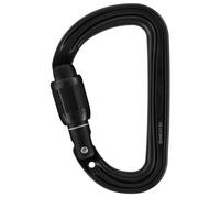 PETZL M39A SLN - Mosquetón asimétrico Ultraligero Sm'D, Cierre de Rosca, Color Negro
