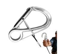 Mosquetón Reforzado | Doble Bloqueo Automático Liberación Rápida Seguridad - Seguridad | Para Senderismo Camping Gestión de Llaves Mochila Perro Deportes