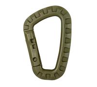 Mosquetón táctico de 6 piezas, mosquetón de plástico for cadetes, senderismo y acampada(Green)