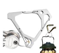 Mosquetón triangular Quick Link - Clip de engranaje de carga pesada de acero inoxidable, gancho triangular con bloqueo, mosquetón resistente para suspensión exterior | Clip p resistente