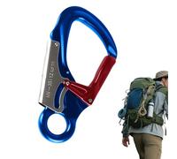Mosquetones de escalada - Mosquetón de bloqueo de escalada con clip de rapel, equipo deportivo al aire libre para aparejos, asegurar mascotas, montañismo, hamaca, rapel, camping, senderismo