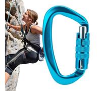 Mosquetones de escalada - mosquetones, mosquetones a presión | Mosquetones de escalada con bloqueo automático, gancho mosquetón de acero inoxidable, mosquetón de bloqueo metálico, gancho