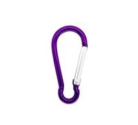 Mosquetones Gancho de cierre resorte, mosquetón aleación aluminio, ganchos Clip, llavero, escalada for herramientas clave Camping, 2/5/10/15 Uds para Llaves, Camping, Hamaca(PURPLE,2 PCS)