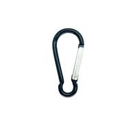 Mosquetones Gancho de cierre resorte, mosquetón aleación aluminio, ganchos Clip, llavero, escalada for herramientas clave Camping, 2/5/10/15 Uds para Llaves, Camping, Hamaca(Black,10 PCS)