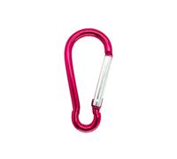 Mosquetones Gancho de cierre resorte, mosquetón aleación aluminio, ganchos Clip, llavero, escalada for herramientas clave Camping, 2/5/10/15 Uds para Llaves, Camping, Hamaca(Rose Red,2 PCS)