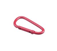 Mosquetones, ganchos pesados, 5-20 piezas/set aleación de aluminio hebilla equipo de campamento mochila hebilla botella de agua hebilla colgante mosquetón llavero(rojo,4.5cm 15PCS)