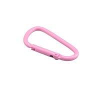 Mosquetones, ganchos pesados, 5-20 piezas/set aleación de aluminio hebilla equipo de campamento mochila hebilla botella de agua hebilla colgante mosquetón llavero(Pink,4.5cm 5PCS)