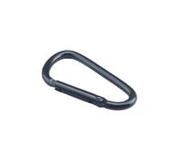 Mosquetones, ganchos pesados, 5-20 piezas/set aleación de aluminio hebilla equipo de campamento mochila hebilla botella de agua hebilla colgante mosquetón llavero(Black,4.5cm 20PCS)