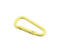 Mosquetones, ganchos pesados, 5-20 piezas/set aleación de aluminio hebilla equipo de campamento mochila hebilla botella de agua hebilla colgante mosquetón llavero(Yellow,4.5cm 15PCS)