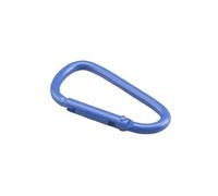 Mosquetones, ganchos pesados, 5-20pcs/set aleación de aluminio hebilla equipo de campamento mochila hebilla botella de agua hebilla colgante mosquetón llavero (Blue,4.5cm 15PCS)