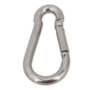 Mosquetones, ganchos resistentes, 1 pieza de acero inoxidable 304 316 con gancho a presión y hebilla de resorte, llavero M4 M5 M6 M7 M8 M9 M10 M11 M12 M14(M9 X 90mm,304 Stainless Steel)