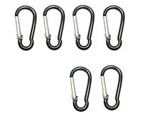 Mosquetones, ganchos resistentes, 6 piezas de aleación de aluminio for acampar al aire libre, mochila con gancho, llavero con hebilla, hebilla for colgar botellas de agua