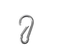 Mosquetones, ganchos resistentes, Gancho de resorte de acero inoxidable 304 - Hebilla de llavero for exteriores de 300 libras, hebilla de cadena de gancho resistente, cuerda for mascotas(1 Pcs)