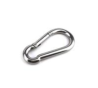 Mosquetones, ganchos resistentes, Hebilla de gancho a presión de resorte resistente de 80 x 8 mm for escalada, deportes, yoga, hamaca, columpio, llaveros, soporta hasta 230 kg(1 Piece)
