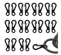Mosquetones Pequeños, Mini SF Clips de Mosquetón Gancho, 20 Piezas Hebilla Mochila Cierres Llavero para Cordón, Botella, Camping, Senderismo, Supervivencia
