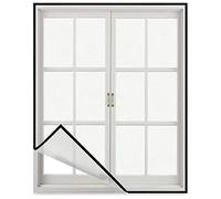 mosquitera ajustable para ventanas 50x100cm(19.8x39.3in) Malla de poliéster grueso para puerta corredera de mosquitera - Protector de puerta de mosquitera para malla de mosquitera de patio Negro-A