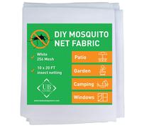 Mosquitera blanca para armar | Red de 3 x 6 m | Protector contra insectos para jard n, patio, exterior y ventanas | Varios tama os en negro, blan