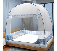 Mosquitera Cama, Mosquitera Cama Matrimonio con Cremalleras, Doble Puerta Mosquitera Plegable, Mosquitera Viaje Portatil, Mosquito Net para Habitaciones, Dormitorios, Camping, Hotel