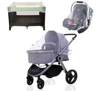 Mosquitera Carrito Bebe Universal, Respirable Red Antimosquitos Bebe, Mosquitera Cochecito, verano Funda Carrito, Mosquitera Red Anti-Insectos Universal, Silla de Paseo y Cuna de Viaje, Lavable,Blanco