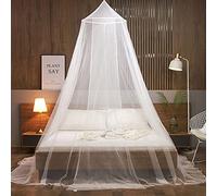 Mosquitera Colgante para Cama - Carpa Protectora Contra Mosquitos e Insectos, Fácil de Instalar, Adecuada para Todas Las Camas (Blanco)