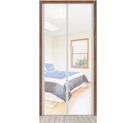 Mosquitera con cremallera for puerta, mosquitera for puerta, cortina magnética, mosquitera for puerta de balcón, puerta de sótano, sala de estar, puerta de patio, protección contra moscas ( Color : Si