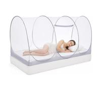 Mosquitera de Cama para Camping Tienda De Malla Transpirable Y Plegable Con