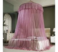 Mosquitera De Cúpula Grande, Dosel De Cama Doble, Tienda De Campaña Colgante De Encaje De Cúpula De 1,5 M Para Camas Individuales A Tamaño King,Pasta De Judías