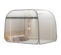 Mosquitera Emergente, Dosel para Cama de Verano, Mosquitera Portátil Plegable, Instalación Gratuita, Carpas de Ensueño, Carpa para Dormir para Camas Individuales a King Size,Gray1,200x220cm