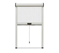 Mosquitera Enrollable Automática a Medida para Ventanas - Botón de Doble Sentido, Cepillo Sellador Antipolvo, Cajón de Aluminio, Malla Transpirable, Varios Tamaños
