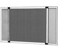 Mosquitera extensible de aluminio Bronce, Mosquitera fija extensible color bronce adaptable a ventanas, anti-insectos (mosquitos o moscas) (40x50.92 Blanca)