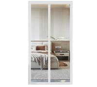 Mosquitera For Puerta, Diferentes Tamaños, 85 X 200 Cm, Cortina Magnética Ideal For Puertas De Balcón, Salón Y Terraza, Sin Taladrar(White,85x200cm)