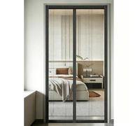 Mosquitera For Puerta, Diferentes Tamaños, 85 X 200 Cm, Cortina Magnética Ideal For Puertas De Balcón, Salón Y Terraza, Sin Taladrar(Black,150x230cm)