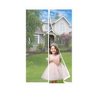 Mosquitera Imanes Magnetica,75x110cm Mosquiteras Enrollables Magnética Automático con Malla Super Fina para para Balcones Partición Del Hogar Cortina Blanco