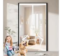 Mosquitera Imantada 125 x 140 cm Protección Contra Insectos, Malla Fina, Mantiene El Aire Fresco, Malla Mosquiteras para Puerta para Puerta Corredera, de Salón, Blanco
