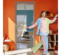 Mosquitera Imantada Puerta 101 x 248 cm Magnético Automático Mosquitera Magnética Proteja a su Familia de Los Mosquitos para Puertas de Salón Balcón Corredor, Gris