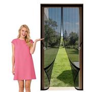 Mosquitera Imantada Puerta 98 x 228 cm Varios Tallas Automáticamente Mosquitera Magnética Lejos de Los Mosquitos para Todos Los Tamaños de Puertas, Negro