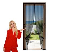 Mosquitera Magnetica 100 x 205 cm Varios Tallas Cortinas Mosquitera Puerta Montaje Sencillo sin Necesidad de Taladrar para Puertas de Patio y Balconeras, Negro