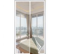 Mosquitera Magnetica 105x260cm Cortinas Antimosquitos Cortinas Mosquiteras Mantiene el Aire Fresco Dentro y Los Bichos Fuera Sin Taladrar Blanco