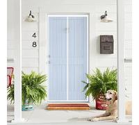 Mosquitera Magnetica 110 x 180 cm Cierre Automático, Que Entre Aire Fresco Puerta de Malla Corredera Cortina Fácil Instalación sin Taladrar para Dormitorio Sala de Puerta, Blanco