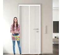 Mosquitera Magnetica 110 x 180 cm Cierre Automático, Que Entre Aire Fresco Rede Mosquito Porta Magnética Fácil Instalación sin Taladrar para Correderas, Garaje O Patio, Blanco