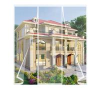 Mosquitera MagnéTica,120x235cm Verano Cortina magnética Magnética Automático Mantiene los Mosquitos de Insectos Fuera para Puertas Correderas Blanco