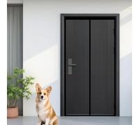 Mosquitera Magnetica 134 x 192 cm Cierre Automático, Que Entre Aire Fresco Mosquitera Magnética para Puertas Fácil Instalación sin Taladrar para Dormitorio Sala de Puerta, Negro