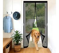 Mosquitera Magnetica 60 x 130 cm Cierre Magnético Completo sin Huecos Contra Insectos Resistente Mosquitero Magnético para Puerta para Salón Balcón Corredor Patio, Negro