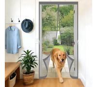 Mosquitera Magnetica 60 x 60 cm Cierre Magnético Completo sin Huecos Contra Insectos Resistente Mosquitero Magnético para Puerta para Salón Balcón Corredor Patio, Gris