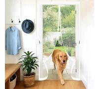 Mosquitera Magnetica 60 x 60 cm Cierre Magnético Completo sin Huecos Contra Insectos Resistente Mosquitero Magnético para Puerta para Salón Balcón Corredor Patio, Blanco